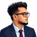 Outlined portrait of Raj Kumar
